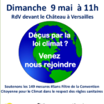 Affiche marche pour le climat Versailles mai 2021