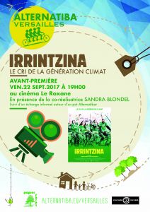 L'affiche de l'avant-première d'Irrintzina