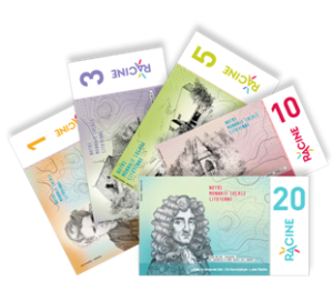 visuel de billets la racine, monnaie locale de la vallée de Chevreuse